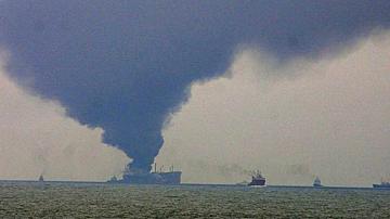 Нов пожар на кораб в Черно море, в румънски води